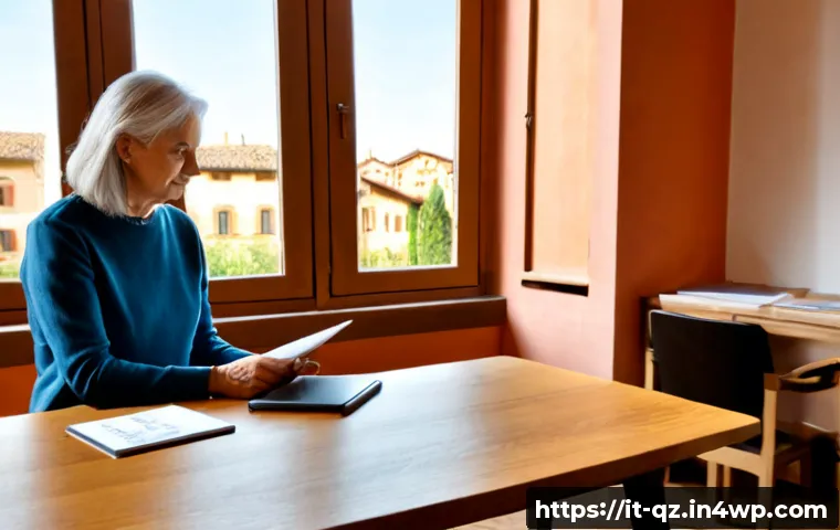 Home 14 인간의 인지능력과 기계의 역할 비교 - Photorealistic editorial scene in a bright Italian university study room, an older adult and a young...